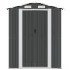 Garden Shed Anthracite Galvanised Steel – 192x191x223 cm