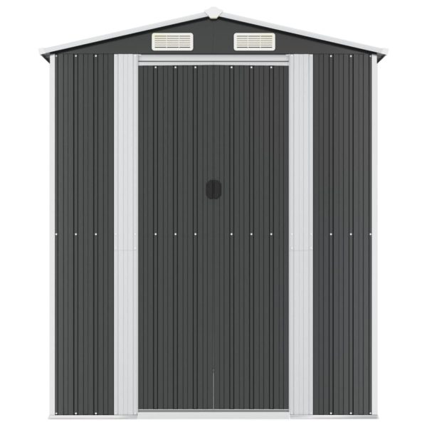 Garden Shed Anthracite Galvanised Steel – 192x191x223 cm