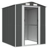 Garden Shed Anthracite Galvanised Steel – 192x191x223 cm