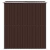 Garden Shed Dark Brown Galvanised Steel – 192x191x223 cm