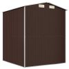 Garden Shed Dark Brown Galvanised Steel – 192x191x223 cm