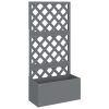 Trellis Planters Grey 65x33x135 cm WPC – 2