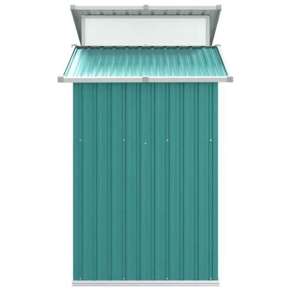 Garden Shed 270x130x208.5 cm Galvanised Steel – Green