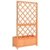 Garden Trellis Planter 70x30x135 cm Solid Firwood – Brown