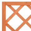 Garden Trellis Planter 70x30x135 cm Solid Firwood – Brown