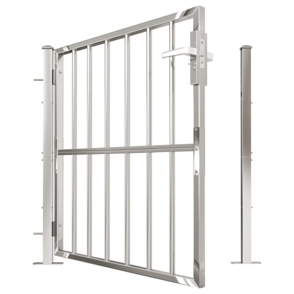 Garden Gate Stainless Steel – 100×100 cm, Model 1