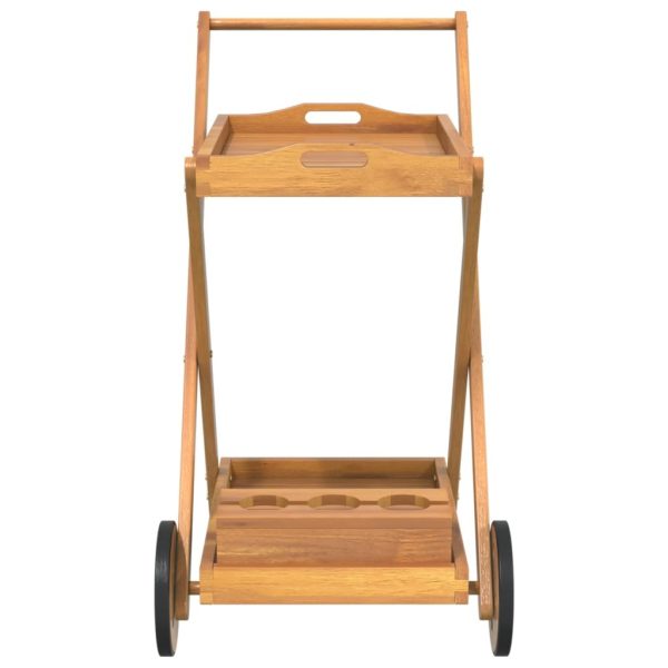 Tea Trolley 54x87x90 cm Solid Wood Acacia