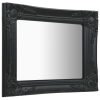 Wall Mirror Baroque Style – 50×40 cm, Black