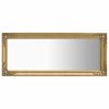 Wall Mirror Baroque Style – 50×120 cm, Gold