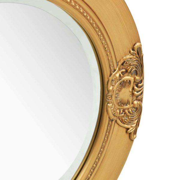 Wall Mirror Baroque Style – 50 cm, Gold
