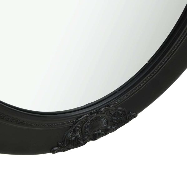 Wall Mirror Baroque Style – 50×60 cm, Black