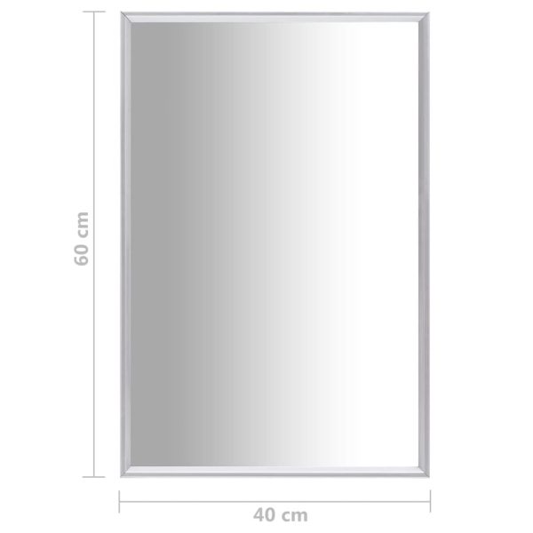 Mirror – 60×40 cm, Silver