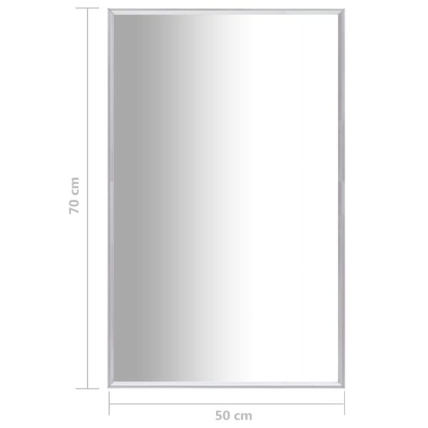 Mirror – 70×50 cm, Silver