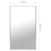Mirror – 100×60 cm, Silver