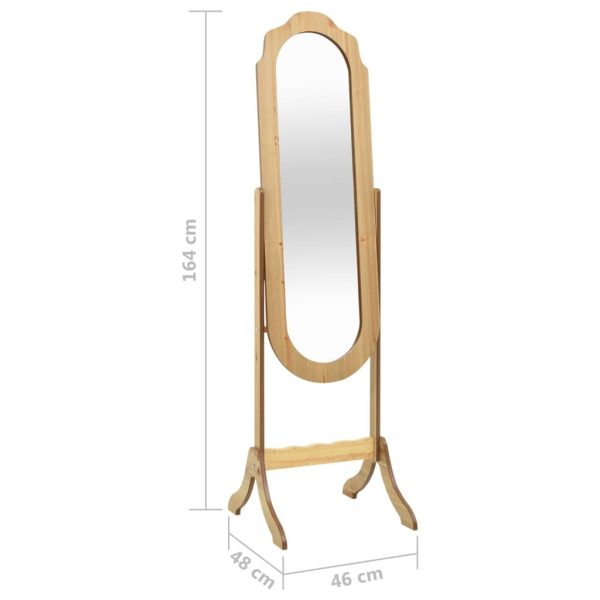 Free Standing Mirror Adjustable – Brown