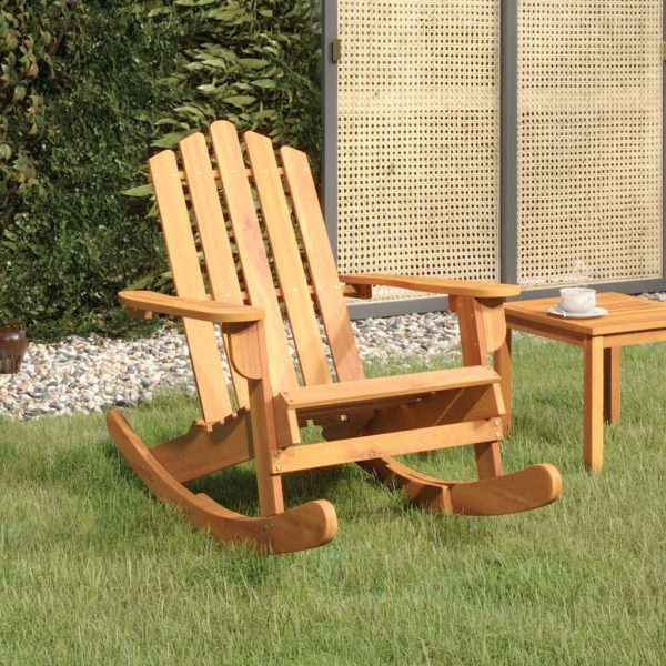 Adirondack Rocking Chair Solid Acacia Wood – Brown
