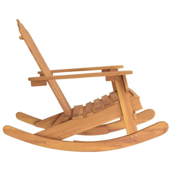 Adirondack Rocking Chair Solid Acacia Wood – Brown