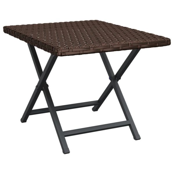 Folding Table 45x35x32 cm Poly Rattan