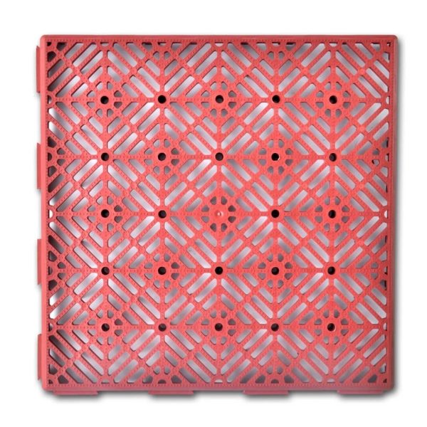 Garden Tiles Plastic Floor Tiles 29 x 29 cm 24 pcs – Red
