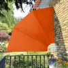 Collapsible Balcony Side Awning – 210×210 cm, Terracotta