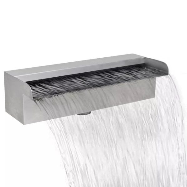 Rectangular Waterfall Pool Fountain Stainless Steel – 30 cm