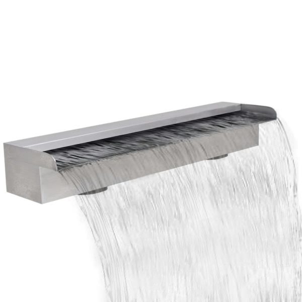 Rectangular Waterfall Pool Fountain Stainless Steel – 60 cm