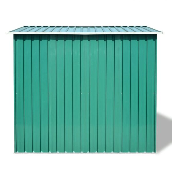 Garden Storage Shed Metal 257x205x178 cm – Green