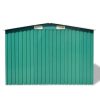 Garden Storage Shed Metal 257x205x178 cm – Green