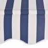 Manual Retractable Awning Stripes – Blue and White, 200 cm