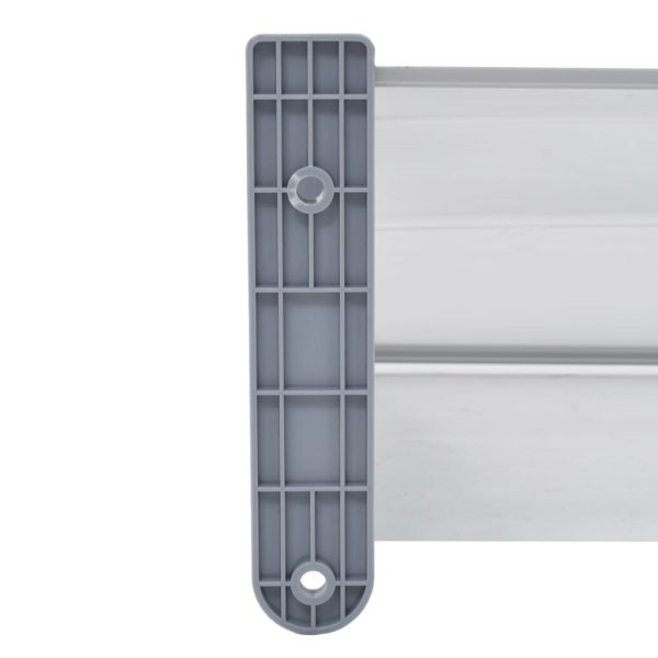 Door Canopy PC – 200×100 cm, White and Grey