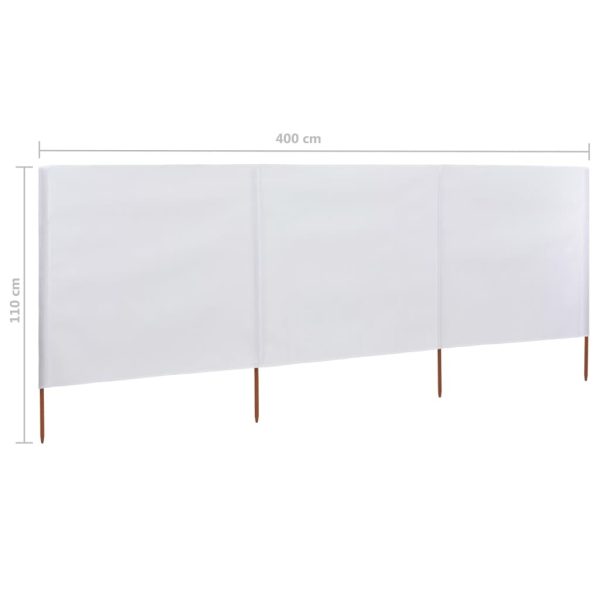 Wind Screen Fabric – 400×80 cm, Sand White