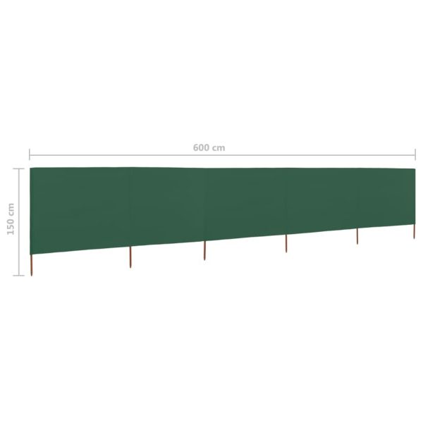 Wind Screen Fabric – 600×120 cm, Green