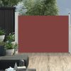 Patio Terrace Side awning – 100×500 cm, Brown