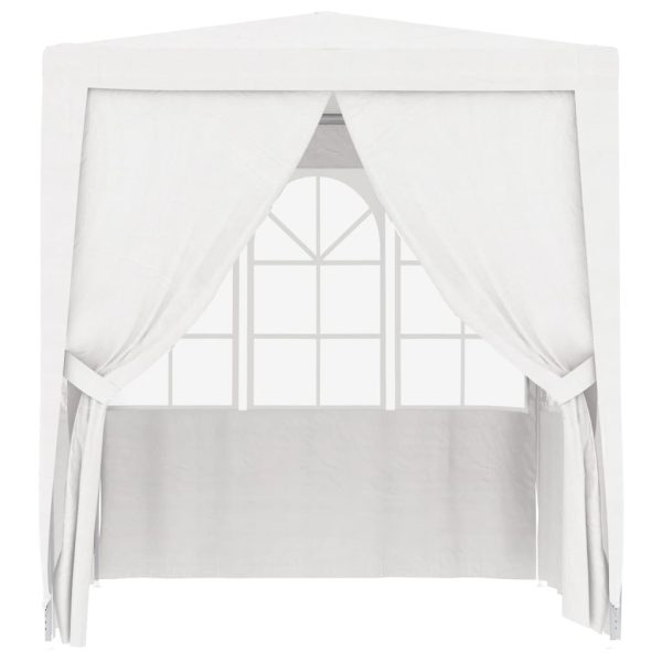 Professional Party Tent with Side Walls 90 g/m – 2×2 m, White