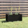 Garden Planter 60x31x31 cm Solid Pinewood – Black, 1