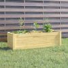 Garden Planter 100x31x31 cm Solid Pinewood – Brown, 1