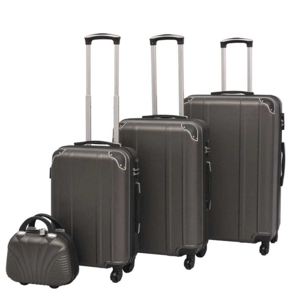 Four Piece Hardcase Trolley Set – Anthracite