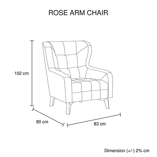 Rose Arm Chair Printing – Printing on Back