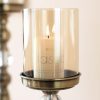 Glass Candlestick Candle Holder Stand Pillar Glass/Iron Metal – 37.4 cm