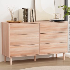 6 Chest of Drawers Cabinet Dresser Table Tallboy Storage Bedroom Pine