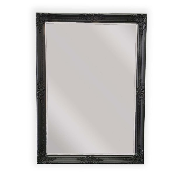 French Provincial Ornate Mirror – 100×190 cm, White