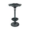 Bird Bath Feeder Feeding Food Station Ornamental Solar Light 2PC Model C Green