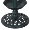 Bird Bath Feeder Feeding Food Station Ornamental Solar Light 2PC Model C Green