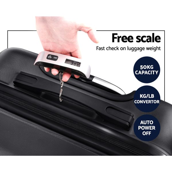 Luggage Travel Suitcase Set Trolley Hard Case Strap Lightweight – 40 L