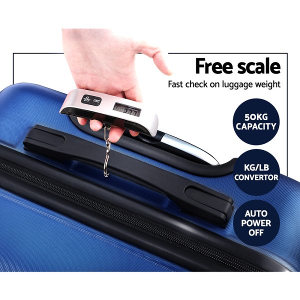 Luggage Travel Sets Suitcase Trolley TSA Lock Bonus