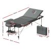 3 Fold Portable Aluminium Massage Table – 75 cm, Grey