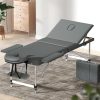 3 Fold Portable Aluminium Massage Table – 75 cm, Grey