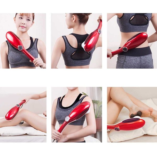 6 Heads Portable Handheld Massager Soothing Stimulate Blood Flow Shoulder