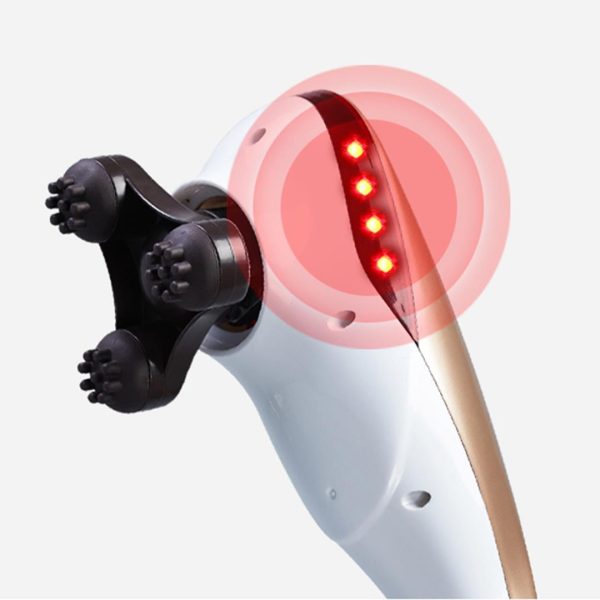 6 Heads Portable Handheld Massager Soothing Stimulate Blood Flow Shoulder Gold – 1
