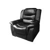 Burbank Recliner Bonded Leather – BLACK – 1 Seater